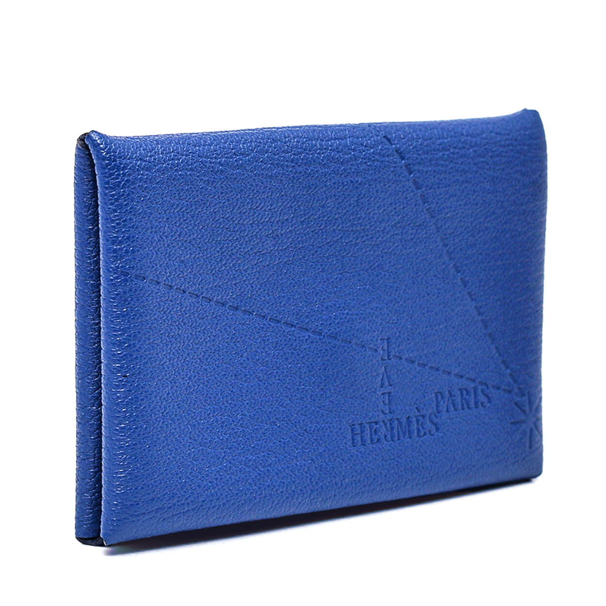 Hermes - Blue Leather Card Holder